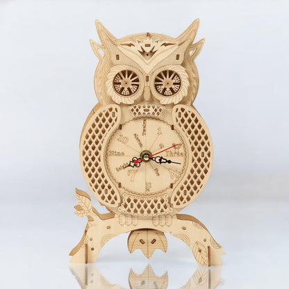 puzzle 3D horloge hibou