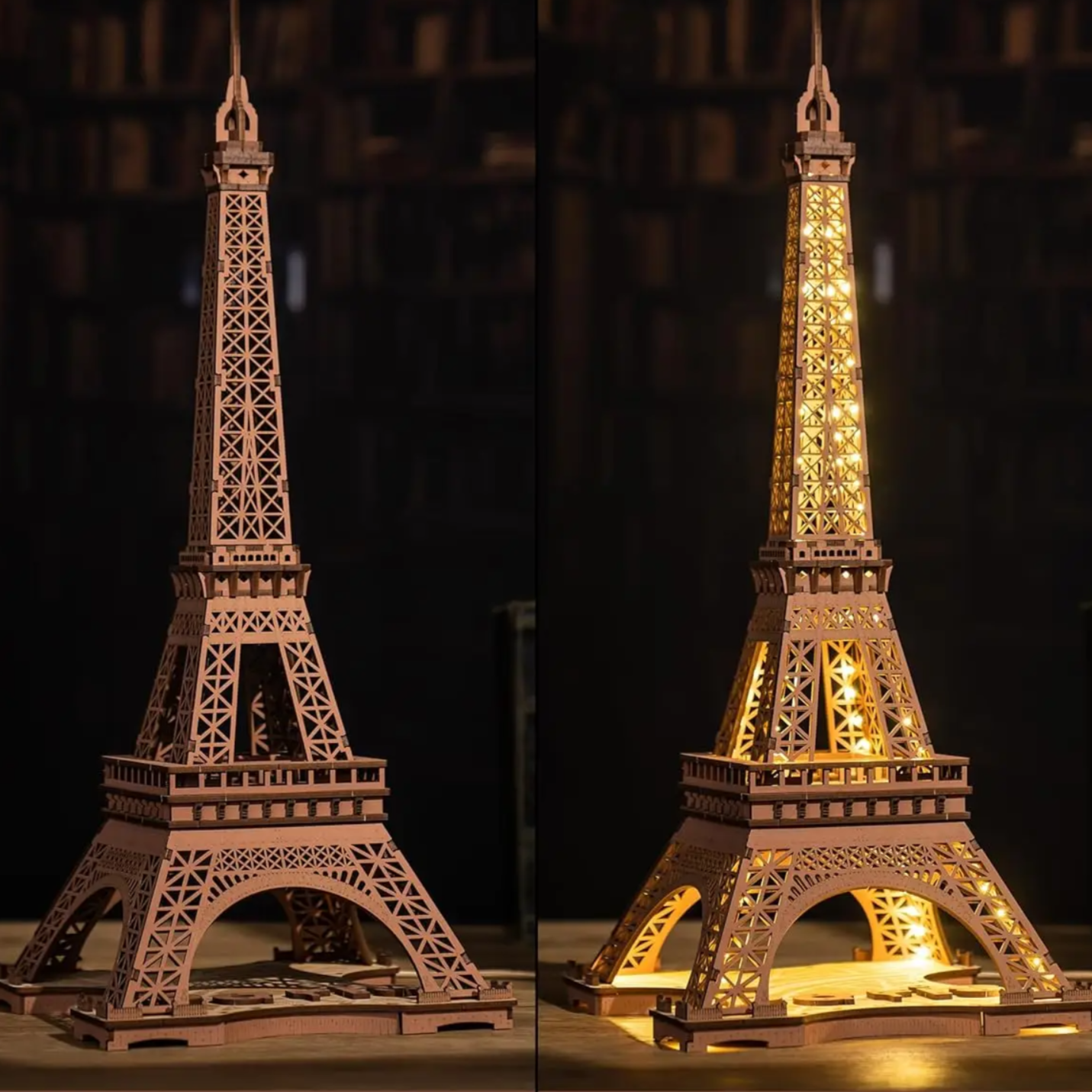 Puzzle 3D tour Eiffel jour nuit