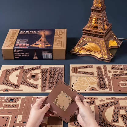 Details puzzle 3d tour Eiffel